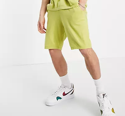 ASOS DESIGN Men's Lime Green Short ANF1162