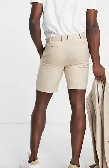 Topman Men's Beige Short ANF1196