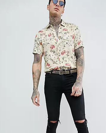 Asos Design Men's Multicolor Shirt ANF1280