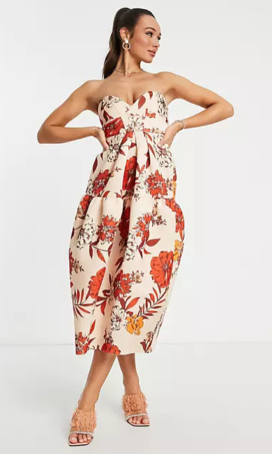 Asos Design Women's Multicolor Dress ANF837