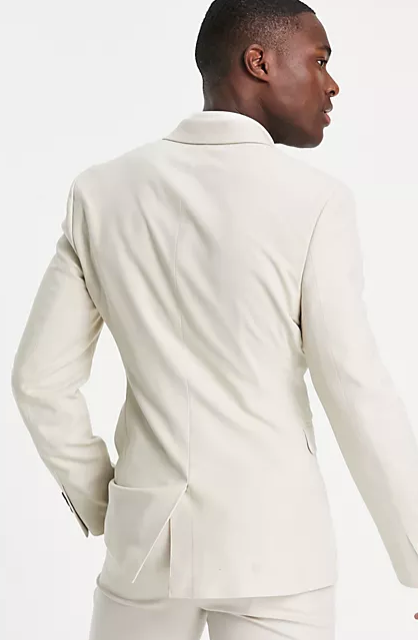 Asos Design Men's Ecru Blazer ANF1649