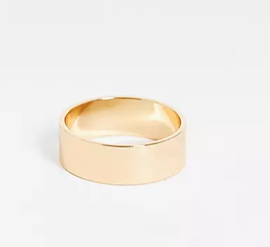 ASOS Design Men's Gold Ring ANA59 showroom