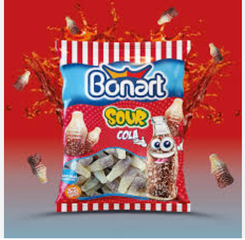 Bonart Gummy Sour Cola Jelly Candy 80g | Bonart In Lebanon