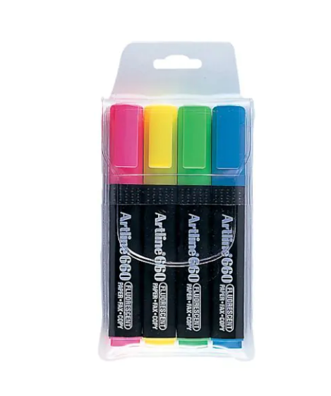 Artline Highlighter Set of 4  EK-660N/4PB1