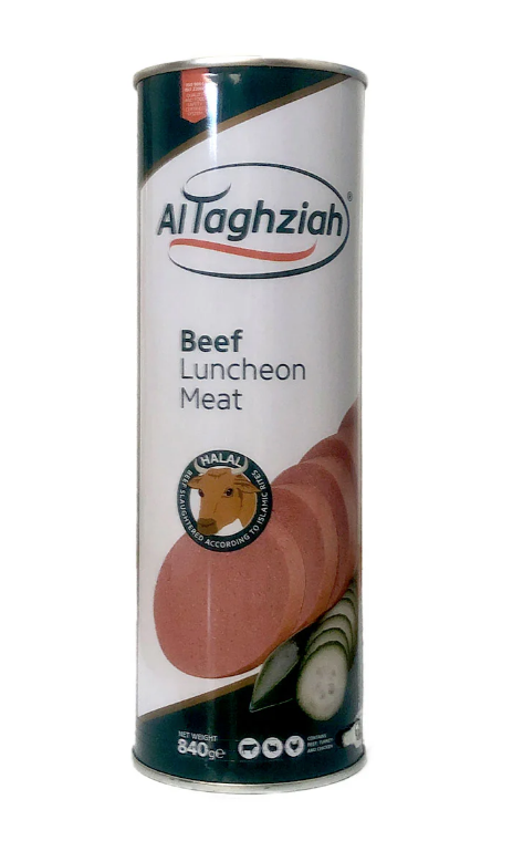Al Taghziah Beef Luncheon Meat Can 840g