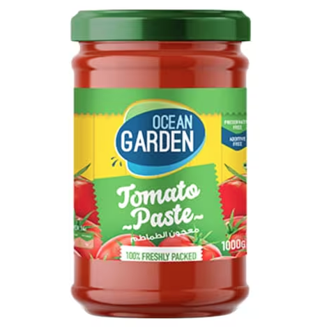Ocean Garden Tomato Paste Glass Jar1000g