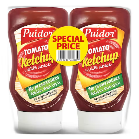 Puidor Tomato Ketchup 580gX2 | Puidor In Lebanon