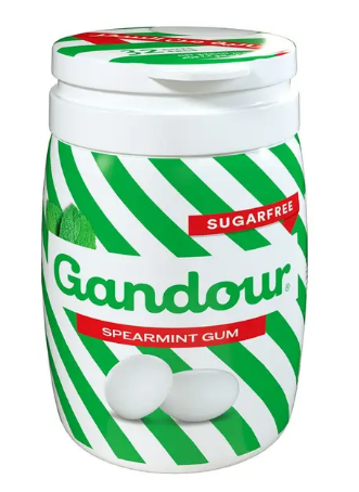 Gandour Spearmint Gum Sugar Free 70.4g | Gandour In Lebanon