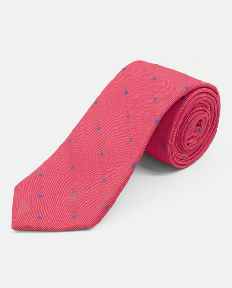 Club Room Men's Red Classic Dot Stripe Tie ABL324