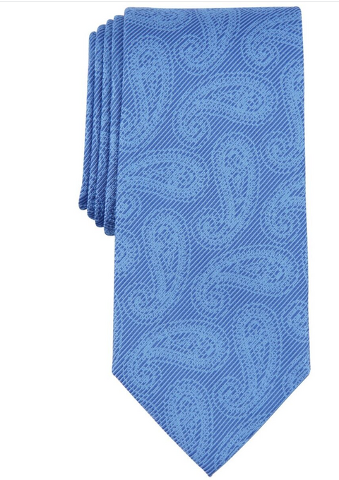 Michael Kors Men's Blue Adkins Paisley Tie ABL305