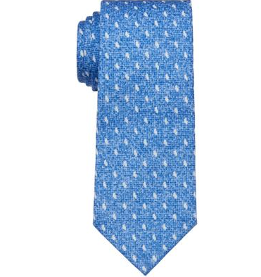 Michael Kors Men's Blue Geometric-Print Tie ABL374