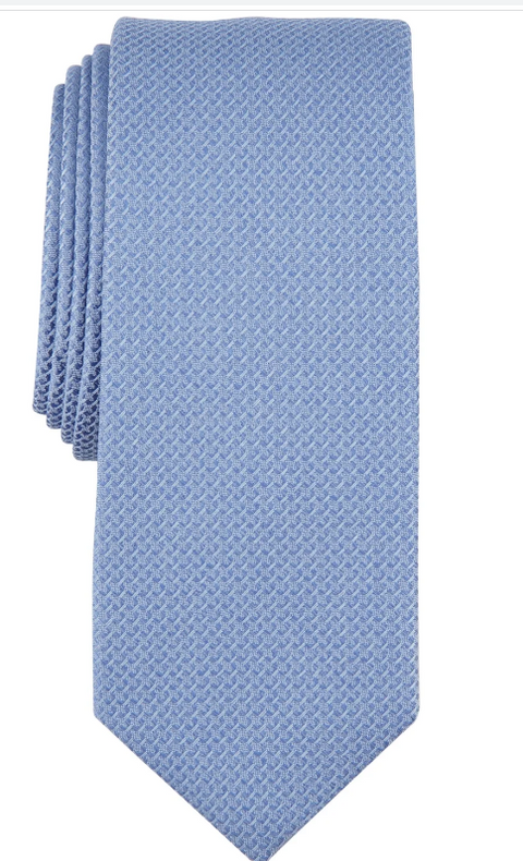Alfani Men's Light Blue Minetta Solid Tie ABL429