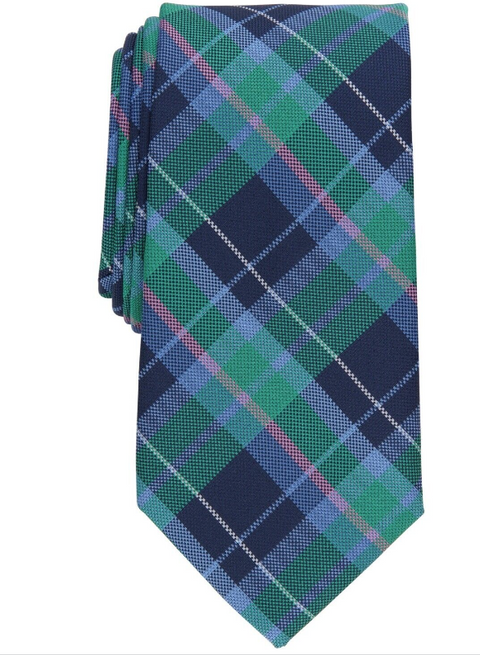 Club Room Men's Multicolor Classic Plaid Tie ABL359