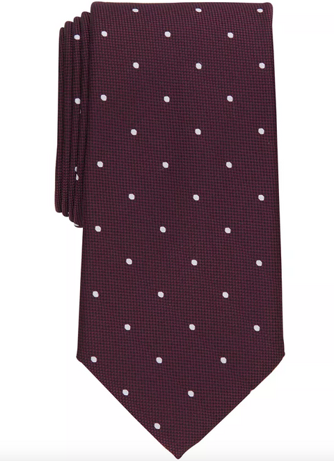 Club Room Men's Burgundy Bentley Dot Tie ABL405