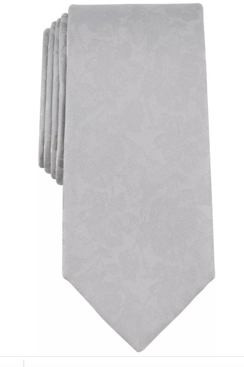 Michael Kors Men's Light Gray Carman Classic Floral Tie ABL460