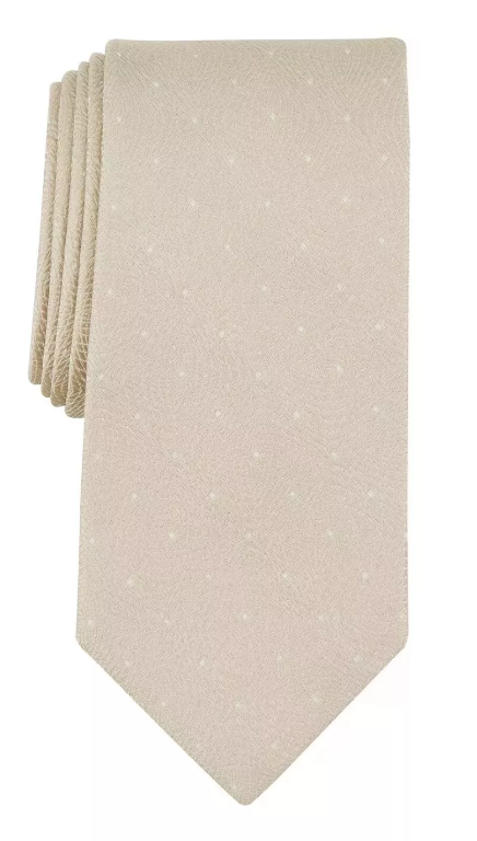 Michael Kors Men's Beige Petru Dot-Pattern Tie ABL312