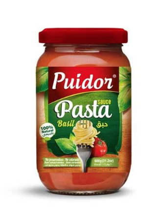 Puidor Basil Pasta Sauce 600g | Puidor In Lebanon