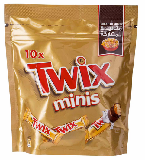 Twix Minis Chocolate x10 Bars 200g | Twix In Lebanon