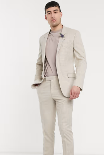 Asos Design  Men's Beige Blazer AMFJ172