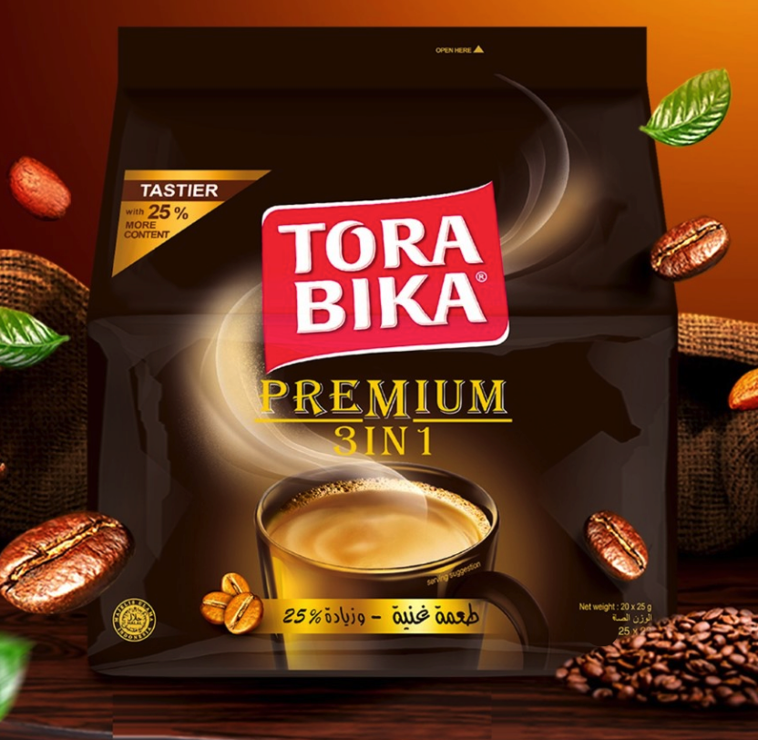 Tora Bika Premium 3 in 1 Coffee 20 Sachets 500g