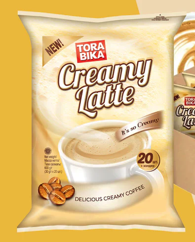 Tora Bika Creamy Latte Coffee 20 Sachets 600g