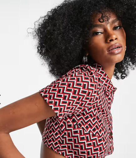 Asos Design Women's Multicolor  Blouse ANF2558