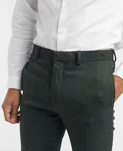 ASOS DESIGN  Men's Navy Blue Trouser ANF2337