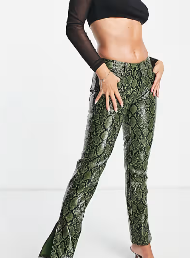 Asos Design Women's Multicolor Straight Pant ANF2373