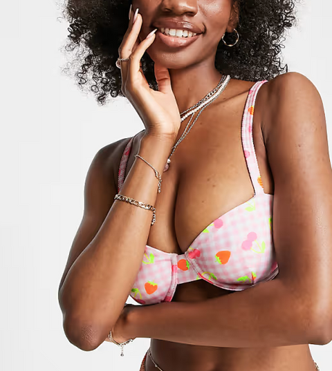 ASOS DESIGN Women's Pink Crop Top ANF3527
