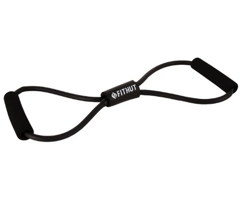 FitHut figure of 8 resistance band in black | FitHut In Lebanon