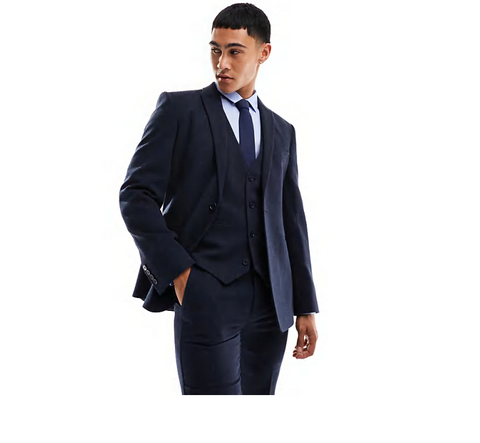 Asos Design Men's Navy Blue Blazer ANF3062