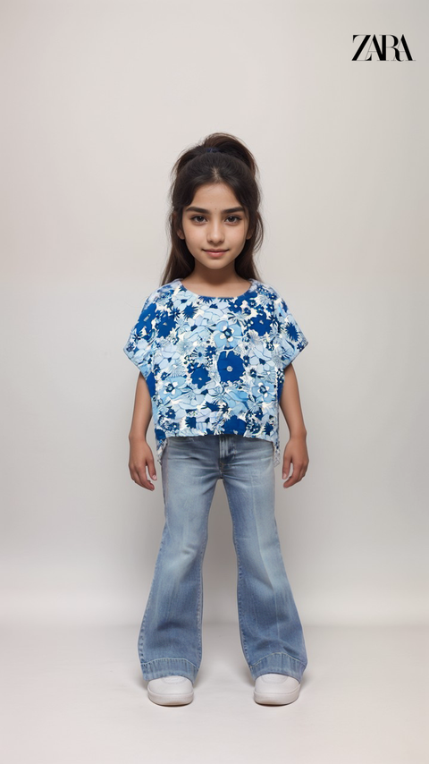 Zara Girl's Multicolor Crop Top | Zara in Lebanon