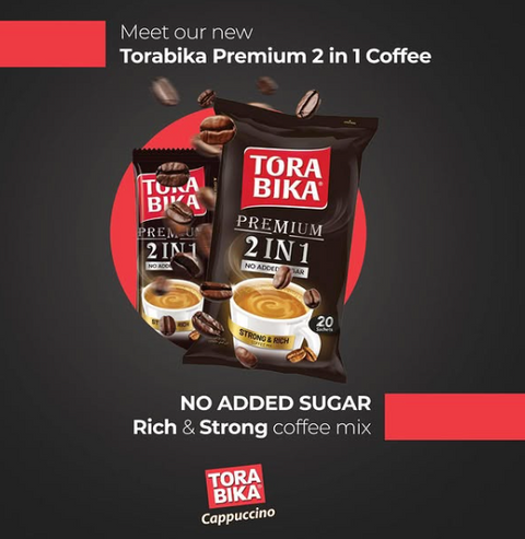 Tora Bika Premium 2 in 1 Coffee 20 Sachets 200g | Torabika In Lebanon