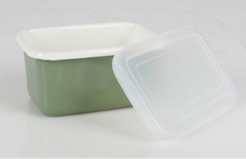 Emaille Green Food Storage Box | Emaille In Lebanon