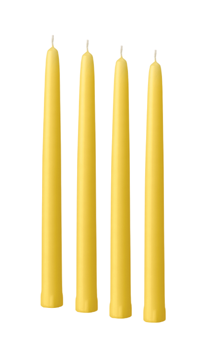 KCB Candle Company Yellow Candles 4pcs | KCB Candle Company In Lebanon