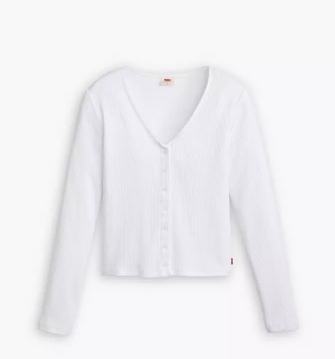 Levi's Women's White Muse Long Sleeve Blouse| Levi's in Lebanon