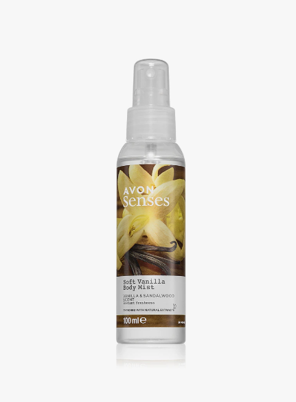 Avon Senses Soft Vanilla Body Mist 100ml | Avon In Lebanon