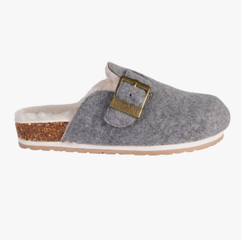 Cloud Nine Women's Grey Shirley Scuff2 Slippers | Cloud Nine In Lebanon