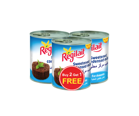 Regilait Sweetened Condensed Milk 3pcs x 397g (buy 2 get 1) | Regilait In Lebanon