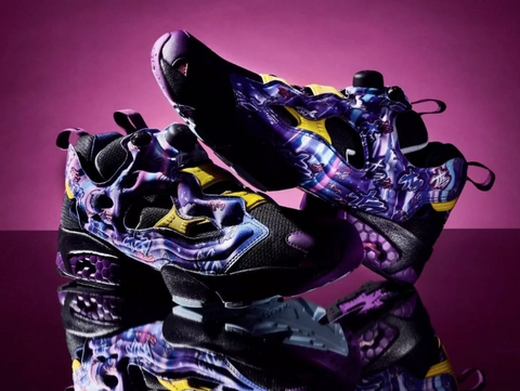 Reebok Unisex Black & Purple Jojo Insta Pump Fury Sneakers | Reebok In Lebanon