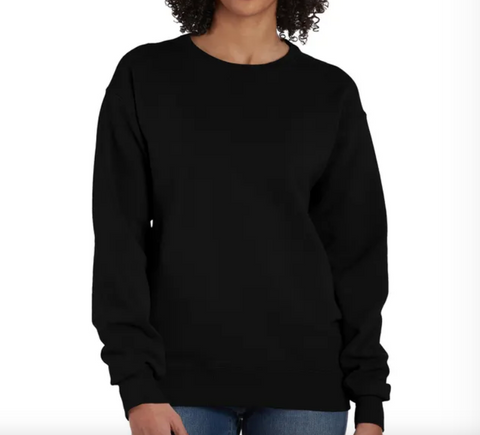 Hanes Unisex Black Garment Dyed Fleece Sweatshirt | Hanes In Lebanon