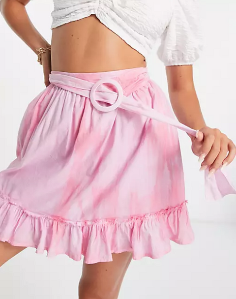 ASOS Design Women's Pink Skirt ANF1164