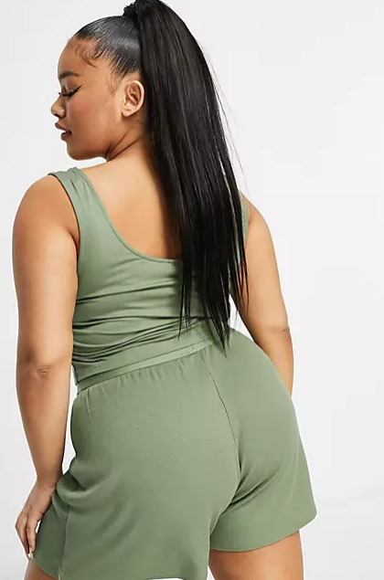 Asos Design Women's Khaki Blouse ANF1287