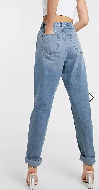 Asos Design Women's Blue Jeans ANF1504