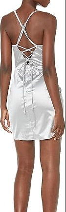 Speechless Women's Silver Dress AMZ246