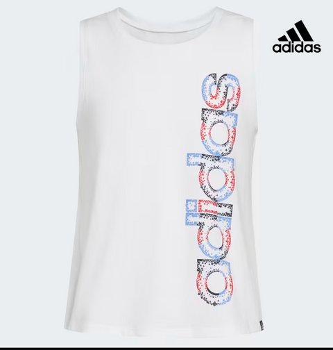 Adidas Girl's Waist Length Sleeveless Tank Top |Adidas In Lebanon