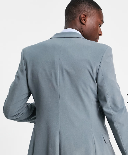 ASOS Design Men's Muted Blue Blazer ANF2178