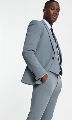ASOS Design Men's Muted Blue Blazer ANF2178