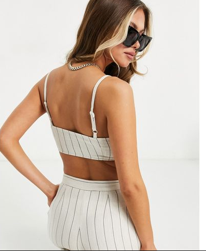 COLLUSION Women's Multicolor  Crop Top ANF2742