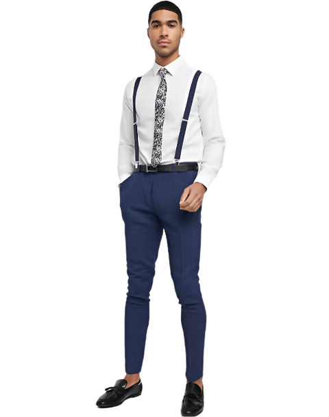 Asos Design Men's Navy Blue Pants| Asos Design in Lebanon